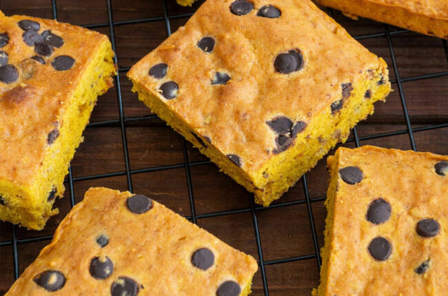 Pumpkin Spice Dark Chocolate Squares.