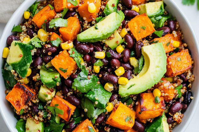 Southwest Quinoa, Black Bean & Roasted Corn Salad Recipe