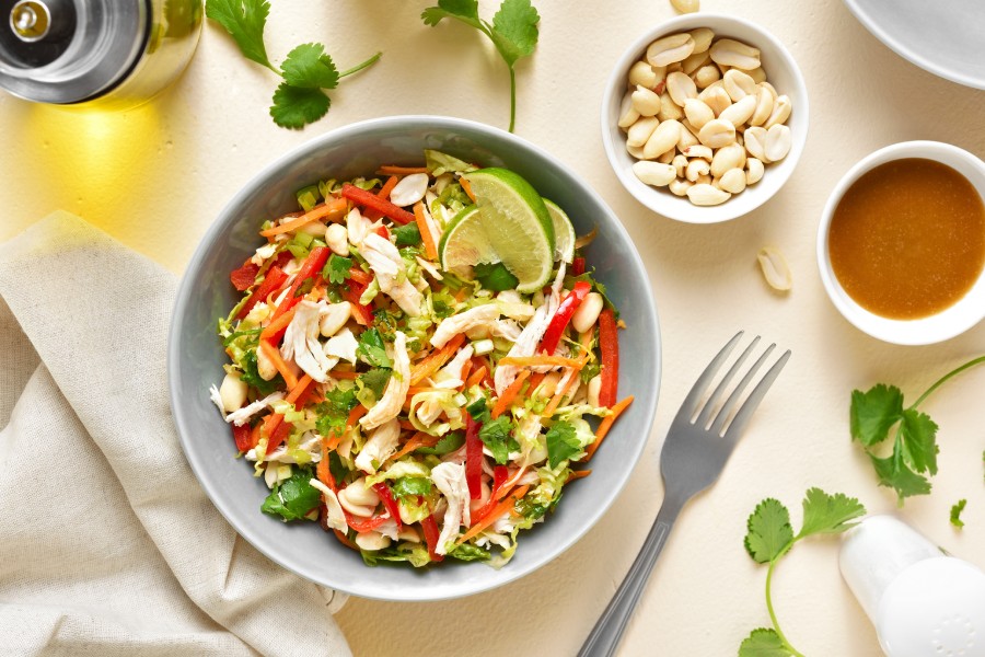 Rainbow Chicken or Tofu Salad
